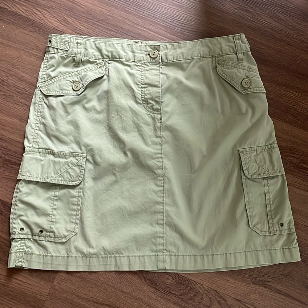 Vintage J Crew Cotton Utility Cargo Mini Skirt Women' Size 10